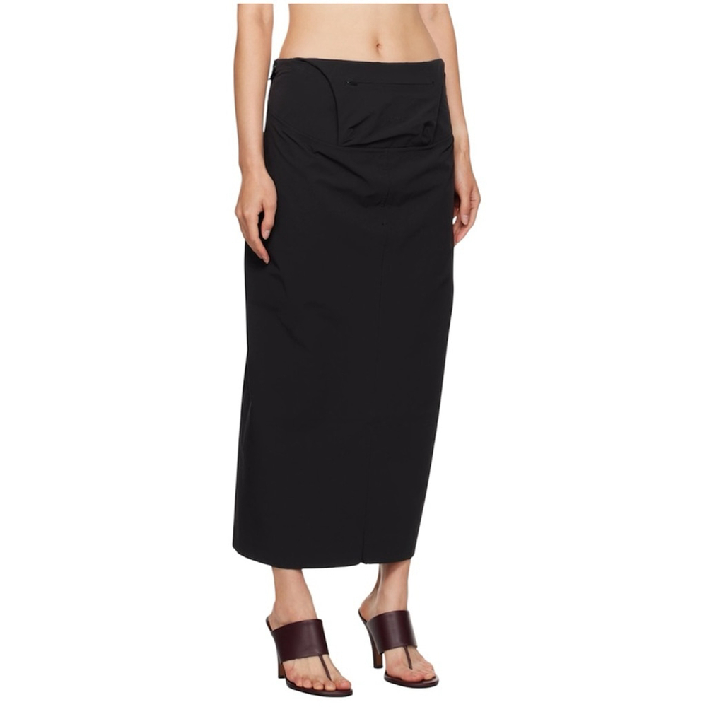 Johanna Parv Black Tech Velocity Skirt Sz M